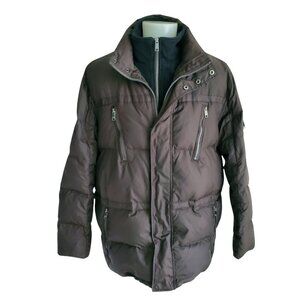 Marc New York by Andrew Marc Real Down Puffer Jacket Dark Brown Size XXL